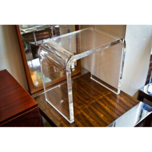 MCM Lucite Stool-Accent Table