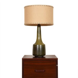 Ceramic Mid Century Table Lamp by Bostlund w “Frogskin” Glaze