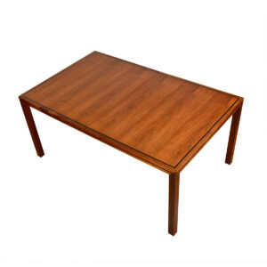 Walnut American Modernist Expanding Dining Table